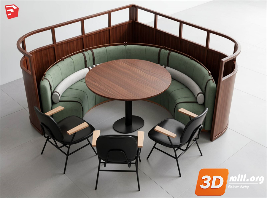Cafe Furniture Skp Files 